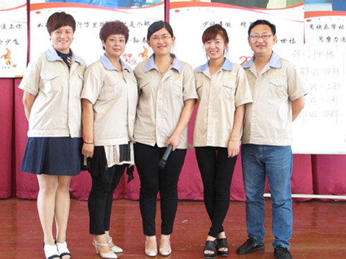 銷售中高層合影